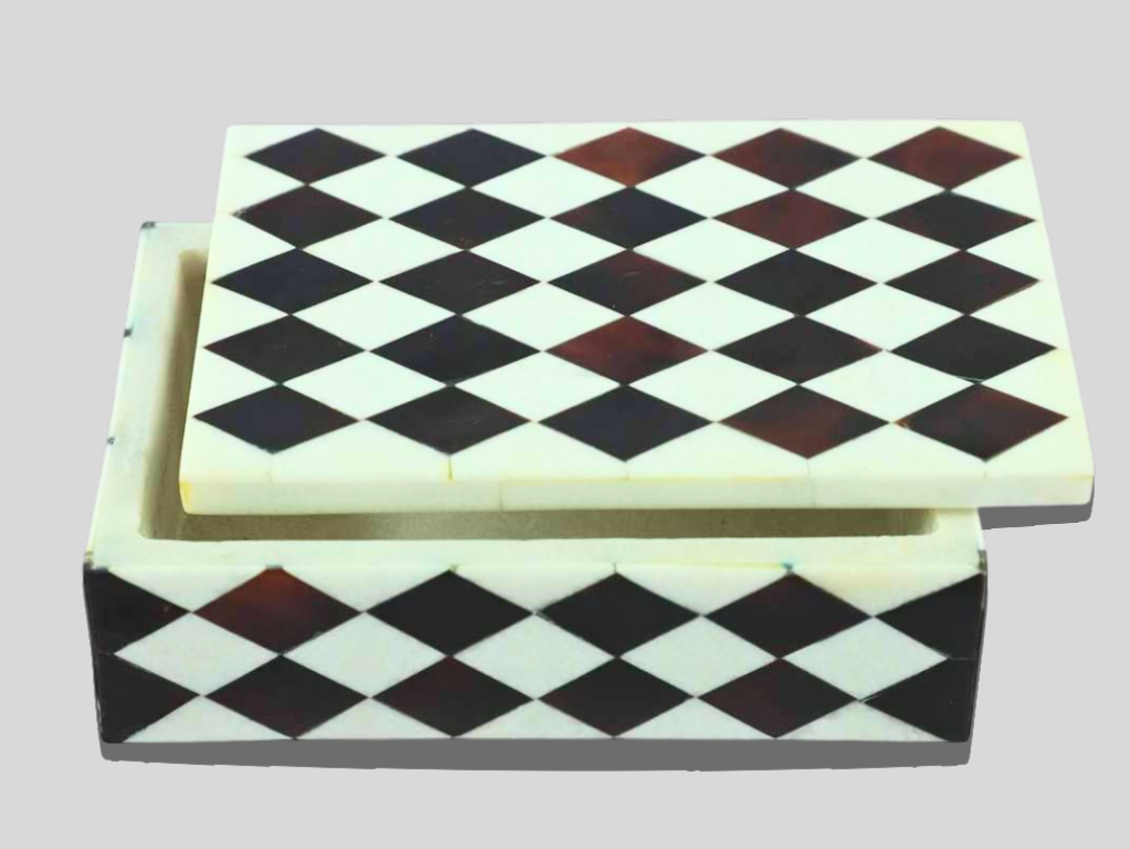 Handmade Black & White Marble Boxes for Girls Gift